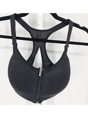 Victorias Secret Sz 34DD Incredible Lightweight Max Front Close Sports Bra Black